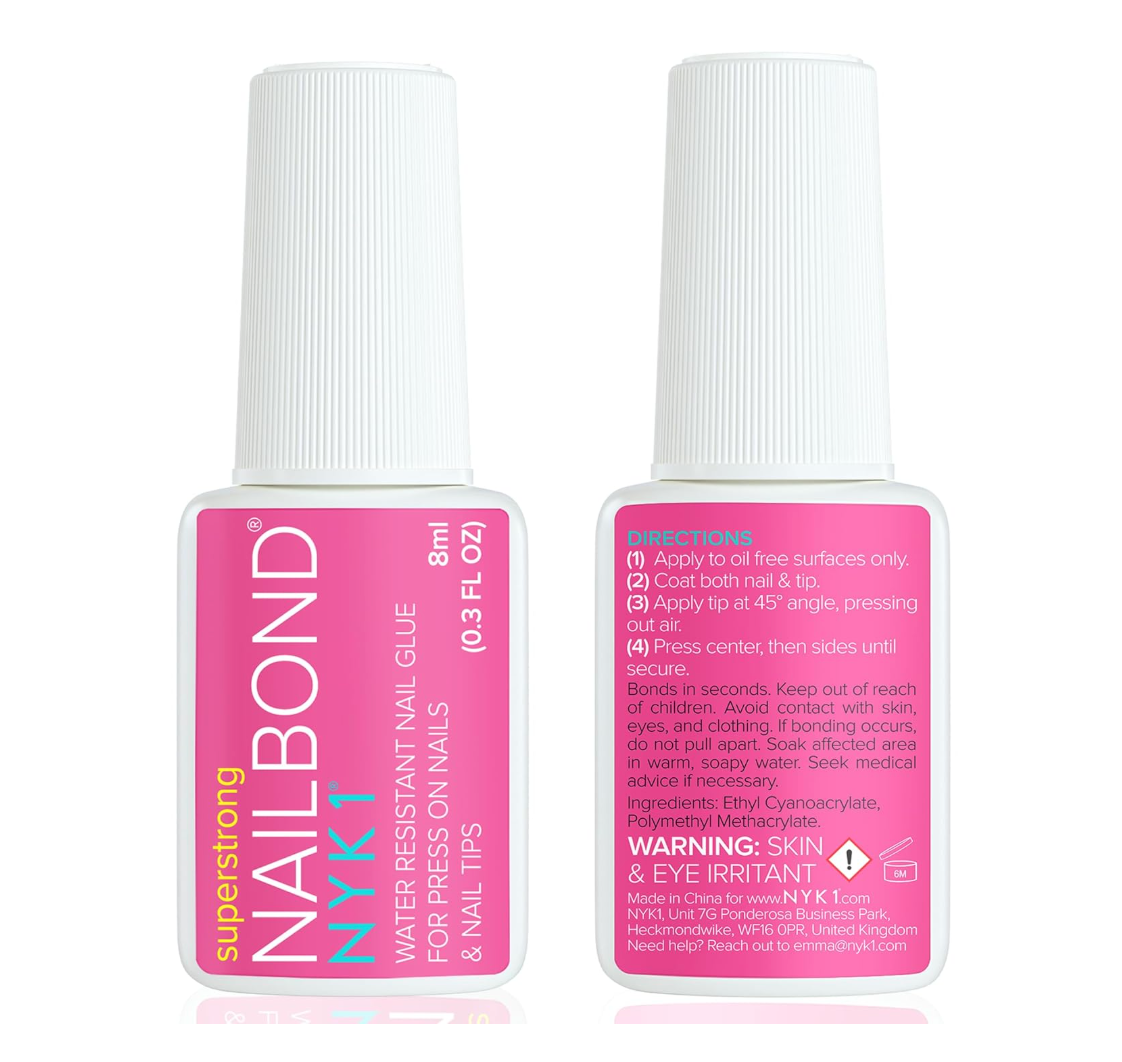 Super Strong Nail Glue with Brush Applicator