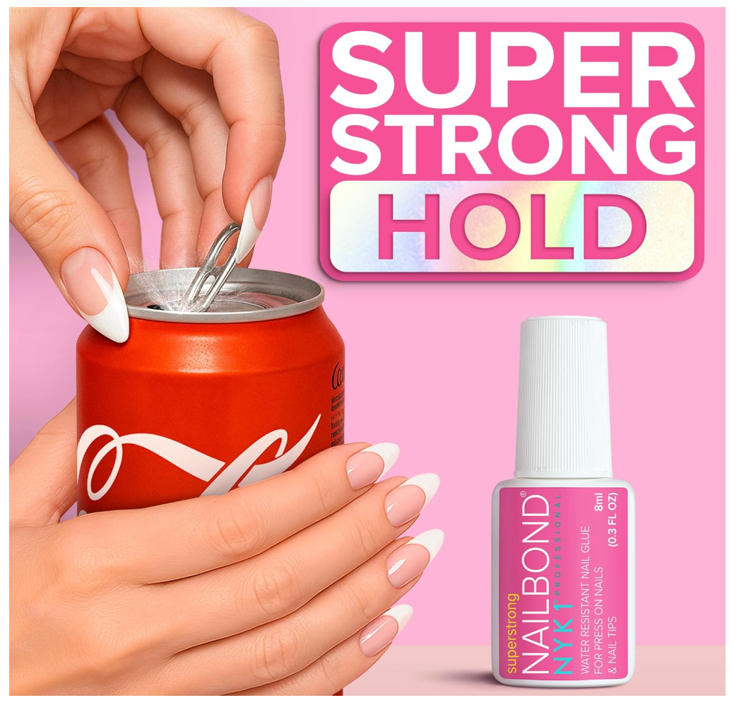 Super Strong Nail Glue with Brush Applicator